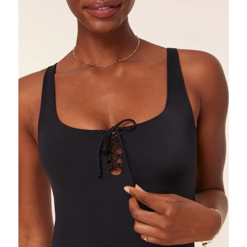 Andie Swim the Macao One Piece in Black S NWT